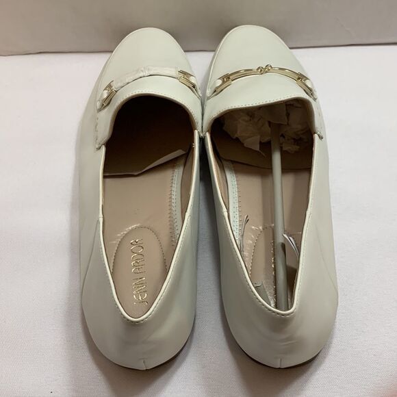 Jenn Ardor Sz 10 cream loafers with gold trim - Picture 6 of 7